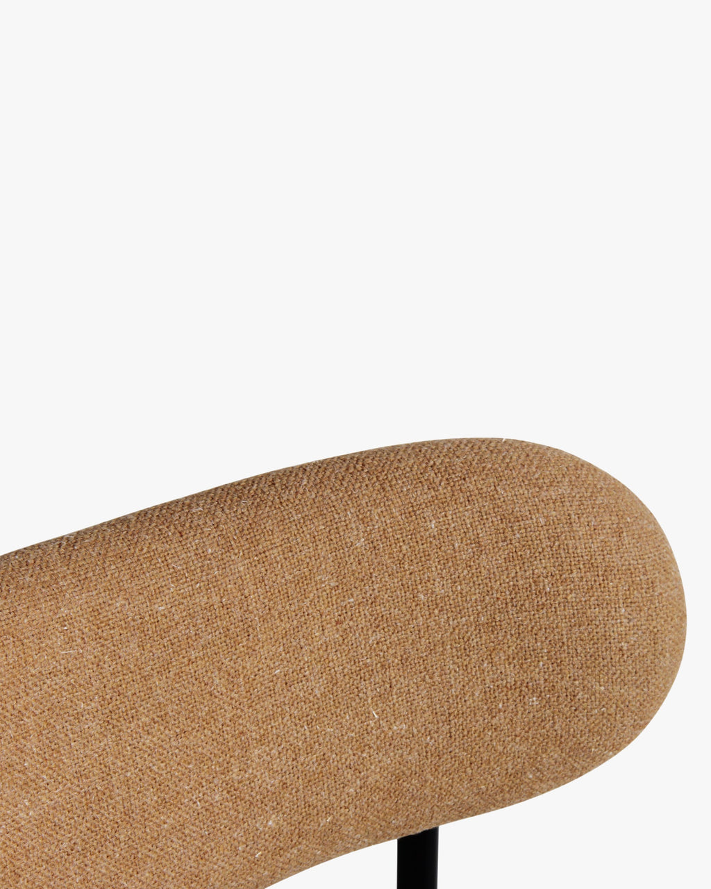 Chaise bicolore, Camel sable, Jaune moucheté & Métal noir