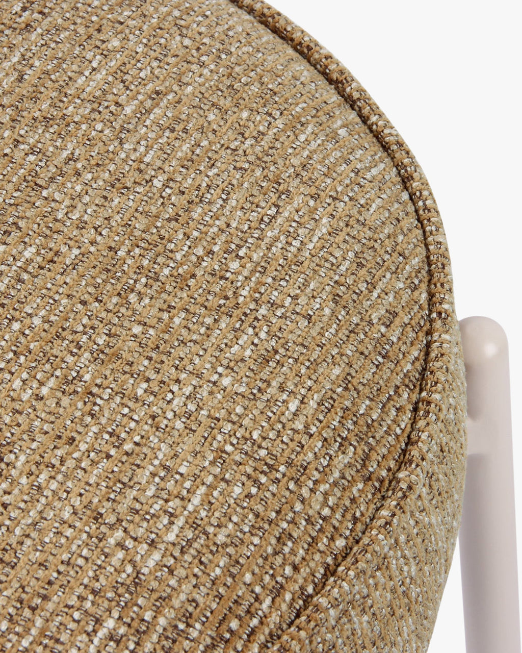 Chaise, Tweed marron chêne & fer beige