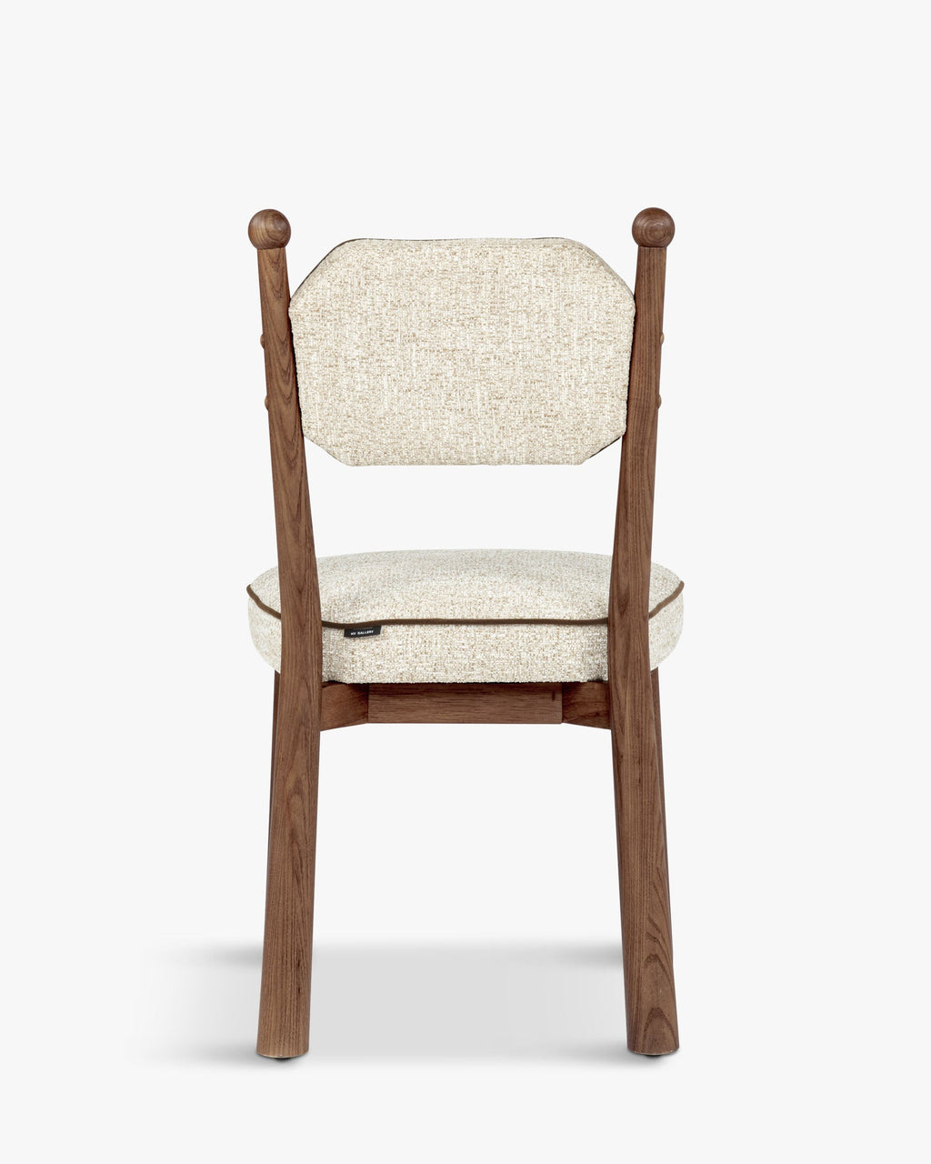Chaise, Tweed écru meringue & Frêne massif