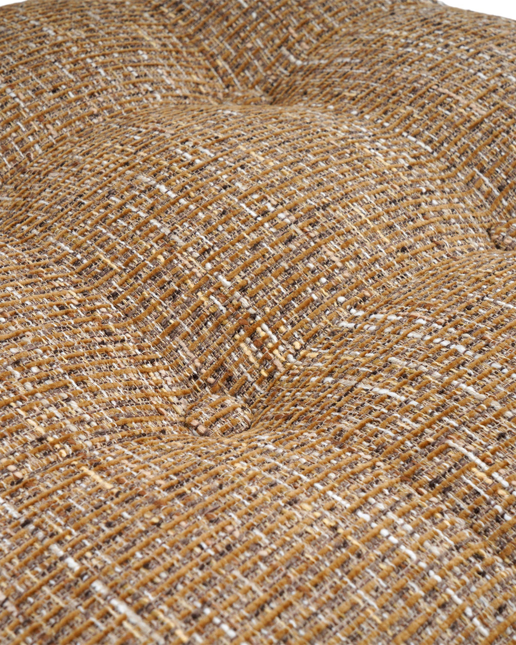 Chaise, Tweed marron ristretto & Métal bronze