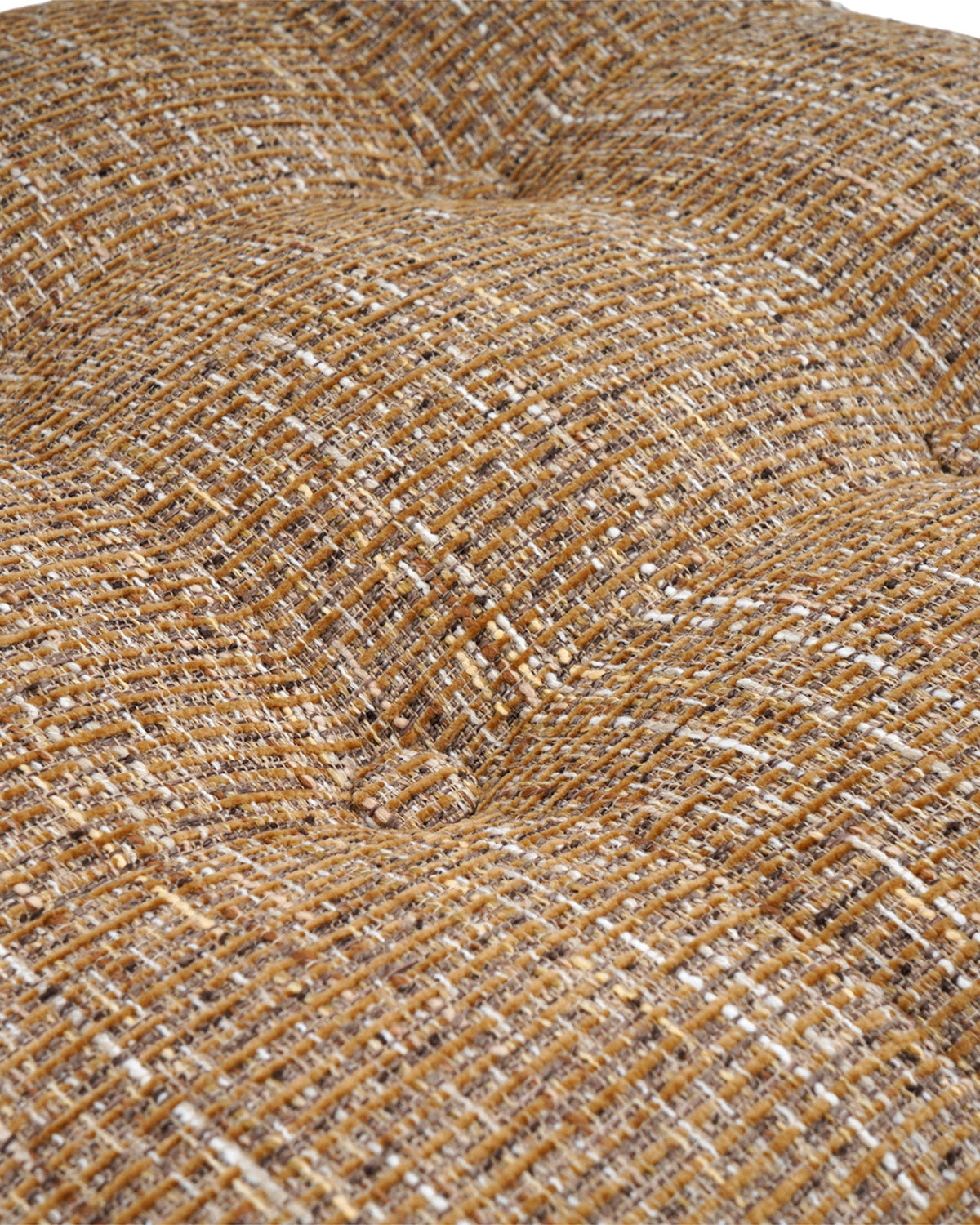 Chaise, Tweed marron ristretto & Métal bronze