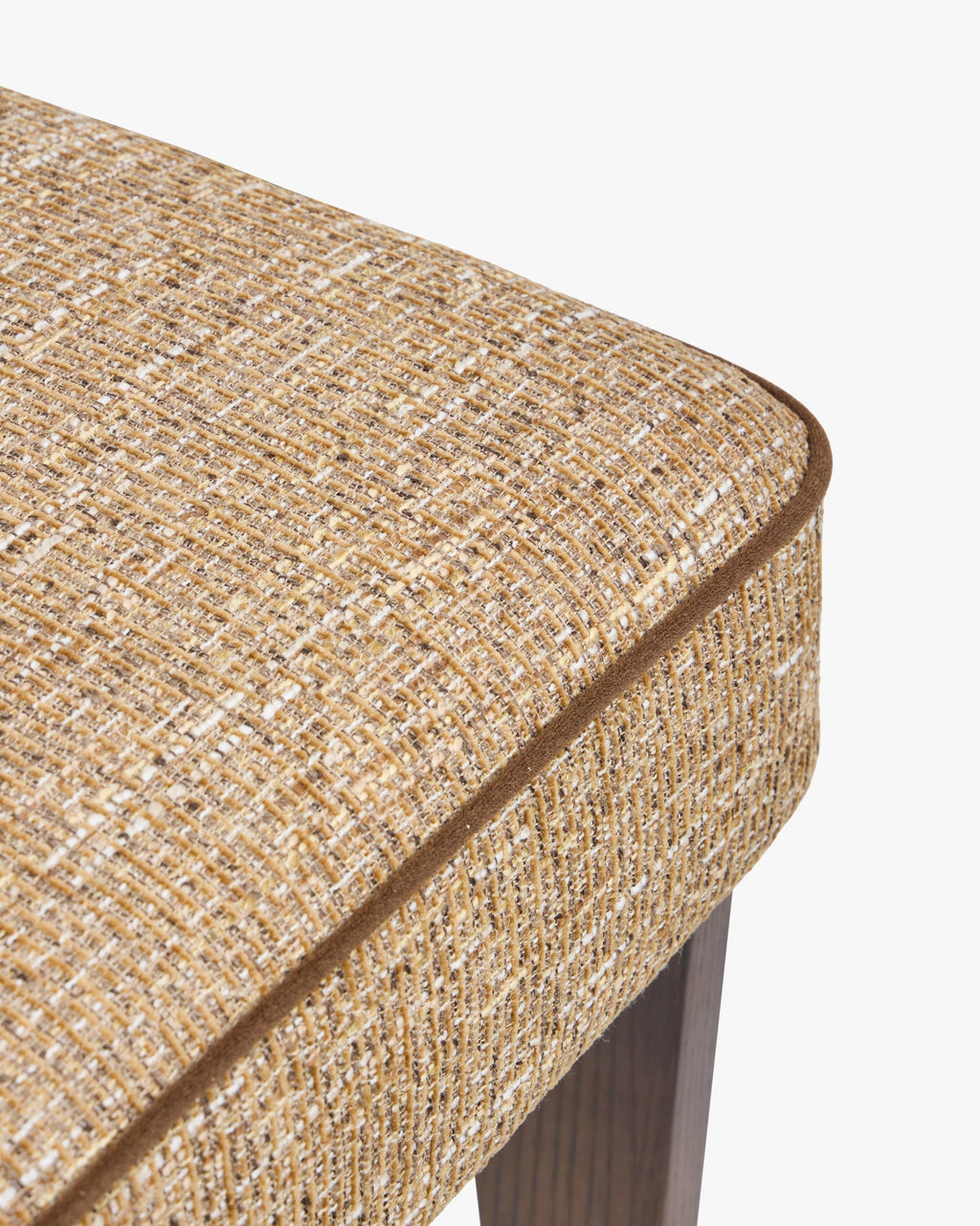 Chaise, Tweed marron ristretto & Frêne massif